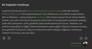 bir başkadır mudanya dergisi